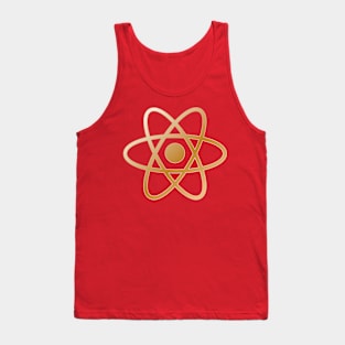 Simple Gold Metal Atom Tank Top